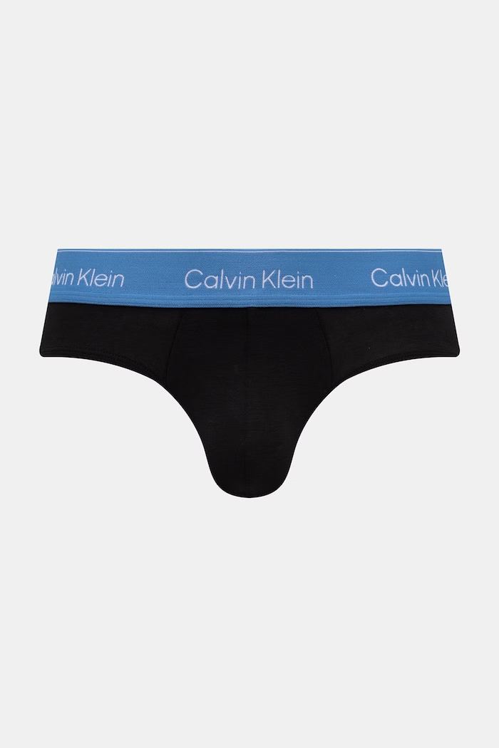Дрехи Calvin Klein Underwear слипове мъжки от памук с еластан 3 броя LV00NB4388 черен