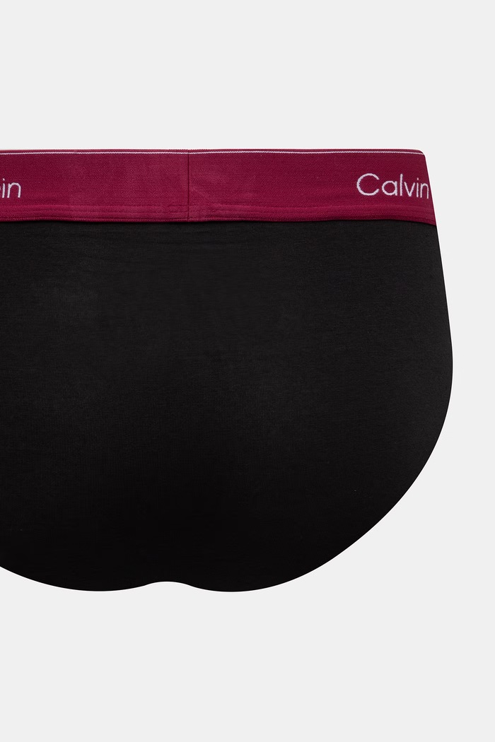 Calvin Klein Underwear слипове мъжки от памук с еластан 3 броя LV00NB4388 черен