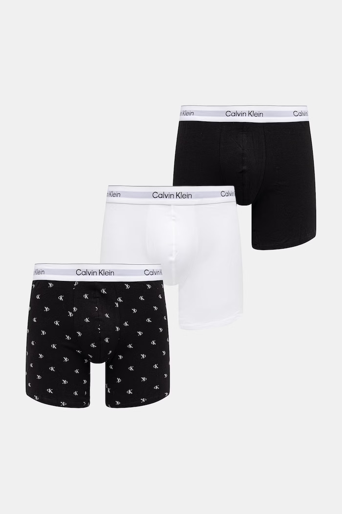 Calvin Klein Underwear férfi pamut boxeralsó 3-as csomag fehér LV00NB4394