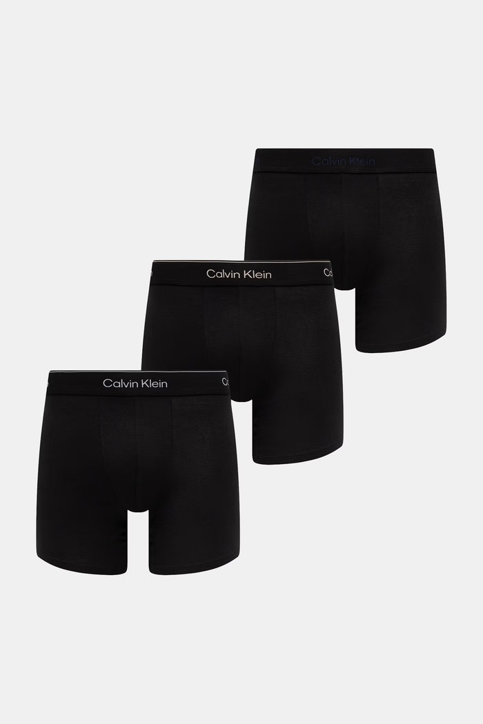 Calvin Klein Underwear boxerky pánské s bavlnou 3-pack černá LV00NB4394