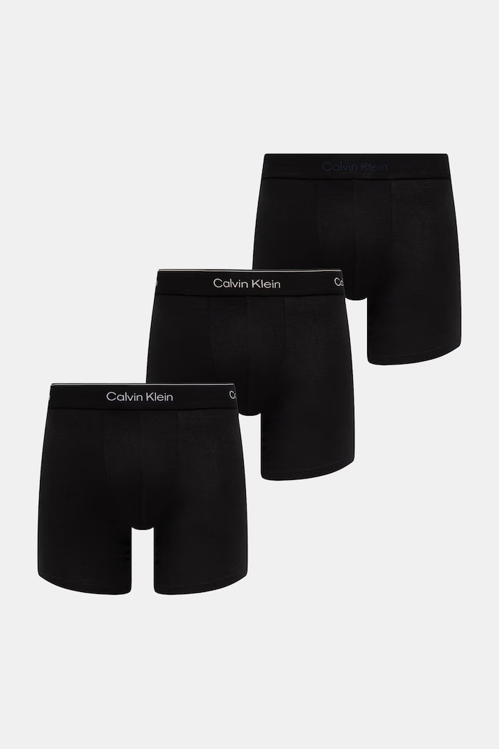 Calvin Klein Underwear boxerky pánské s bavlnou 3-pack černá LV00NB4394