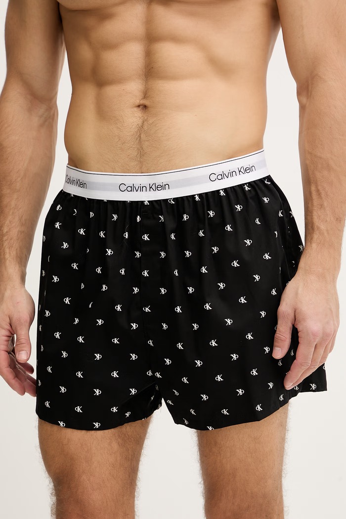 Ruházat Calvin Klein Underwear laza boxeralsó férfi pamut elasztánnal 3-as csomag LV00NB4267 fehér