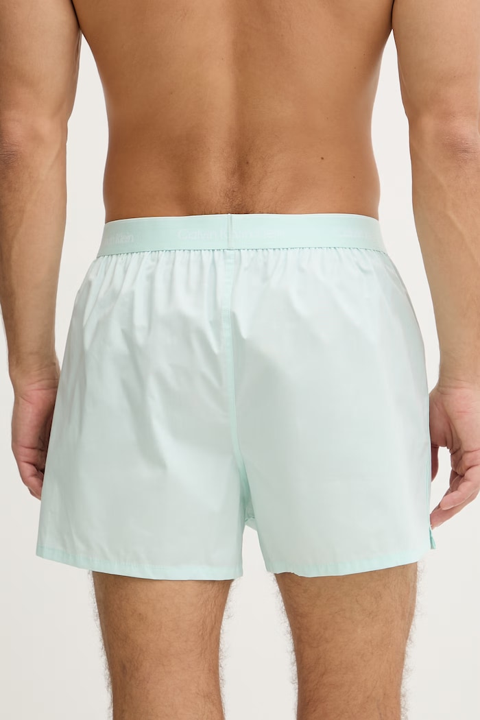 Calvin Klein Underwear laza boxeralsó férfi pamut elasztánnal 3-as csomag LV00NB4267 türkiz