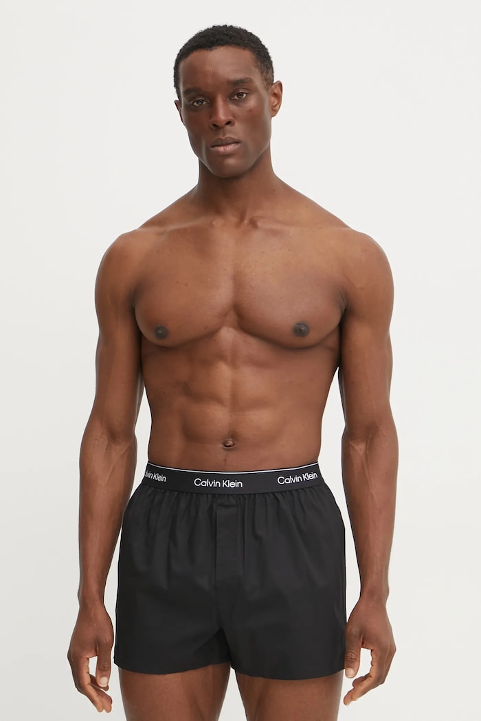 Calvin Klein Underwear φαρδιά μποξεράκια ανδρικά βαμβάκι με ελαστάν 3-pack LV00NB4267 μπλε