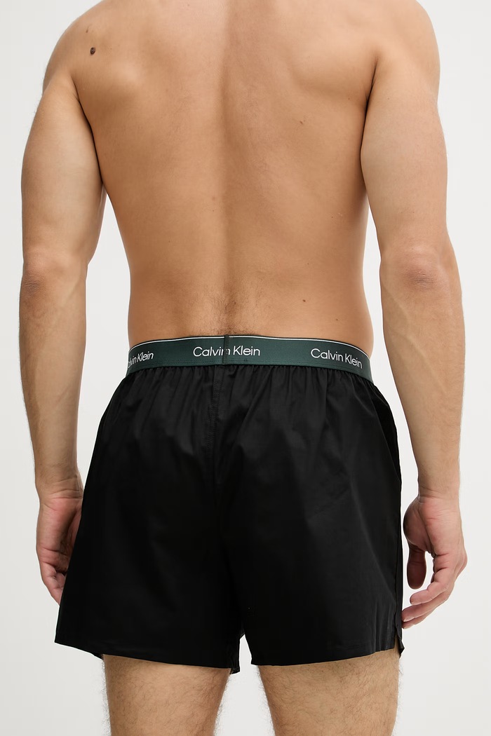 Calvin Klein Underwear laza boxeralsó férfi pamut elasztánnal 3-as csomag LV00NB4267 fekete