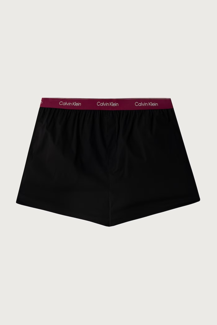 Calvin Klein Underwear Bokserki luźne męskie bawełniane z elastanem 3-pack LV00NB4267 czarny AA00