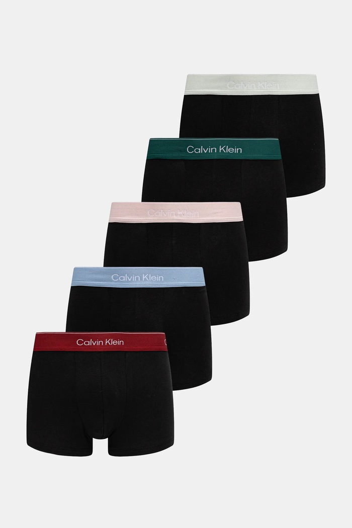 Calvin Klein Underwear bokserki męskie bawełniane z elastanem 5-pack dzianina czarny LV00NB4390