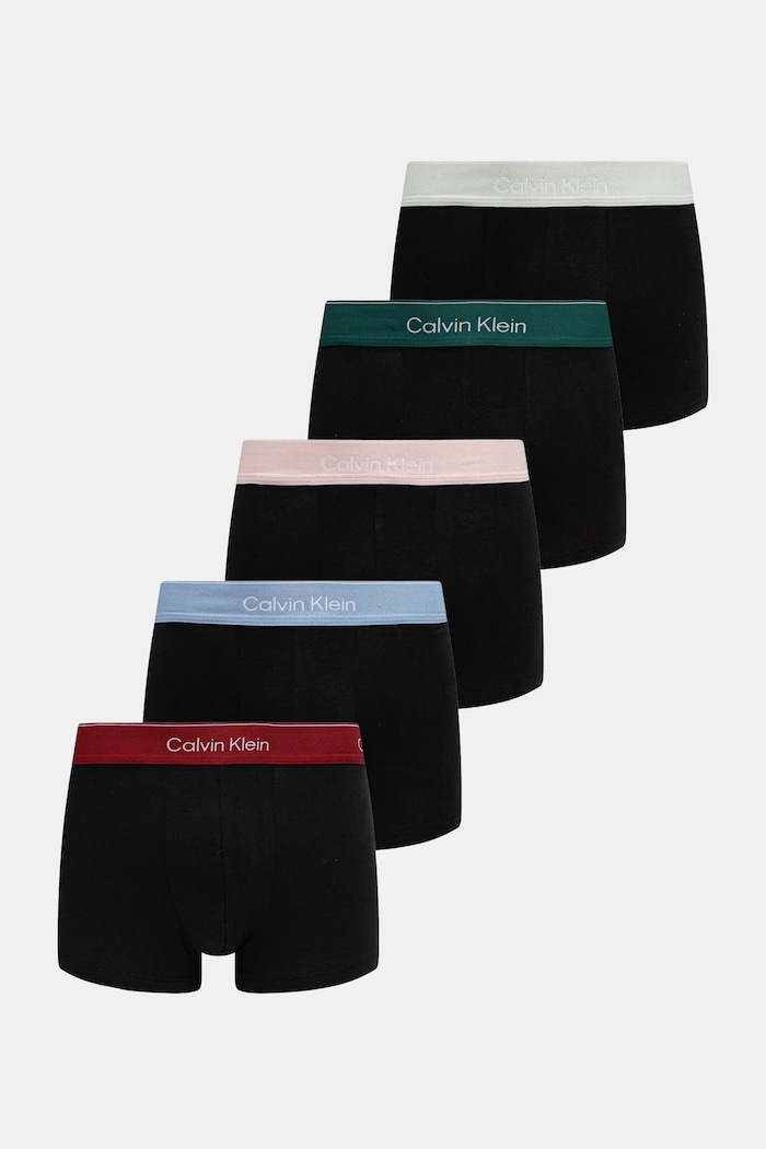 Calvin Klein Underwear bokserki męskie bawełniane z elastanem 5-pack dzianina czarny LV00NB4390
