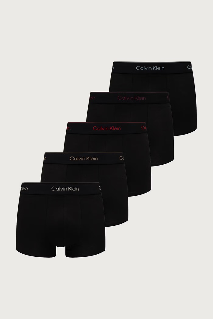 Calvin Klein Underwear Bokserki męskie bawełniane z elastanem 5-pack czarny LV00NB4390