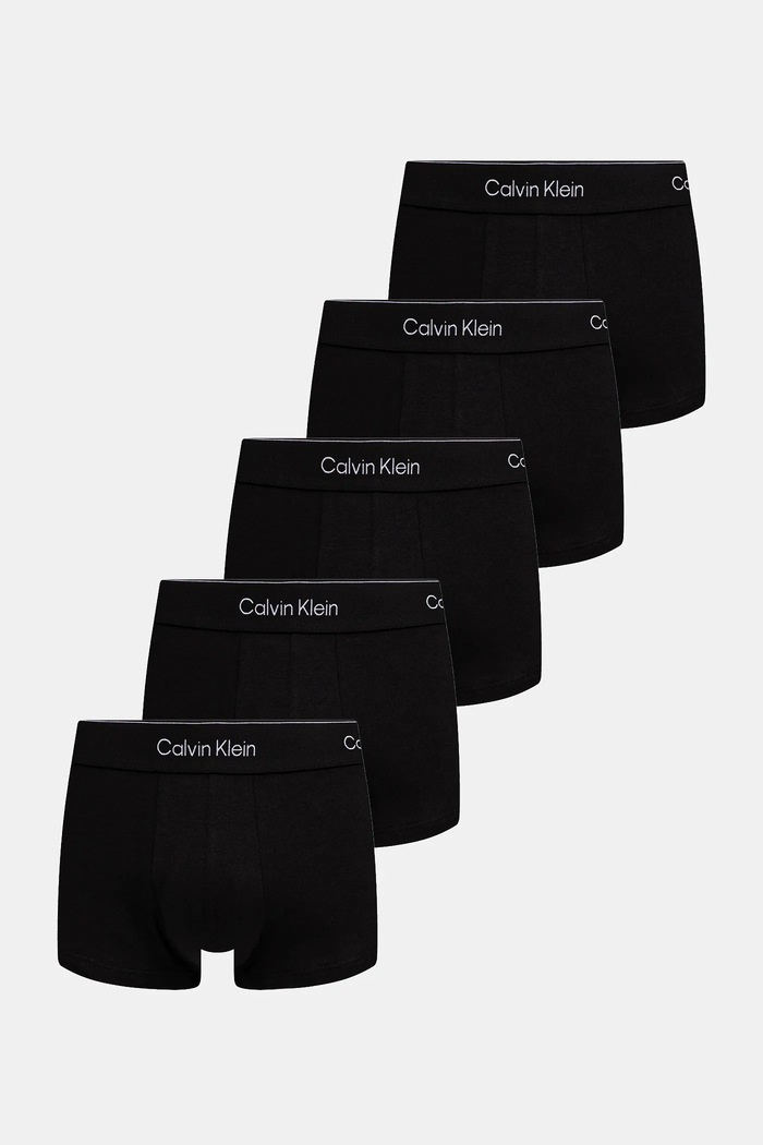 Calvin Klein Underwear μποξεράκι ανδρικό βαμβακερό με ελαστάν 5-pack εφαρμοστό σορτς μπόξερ μαύρο LV00NB4390