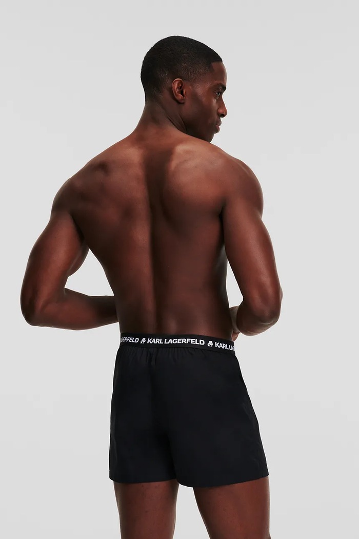 Oblečení Bavlněné boxerky Karl Lagerfeld 3-pack A1M47116 černá