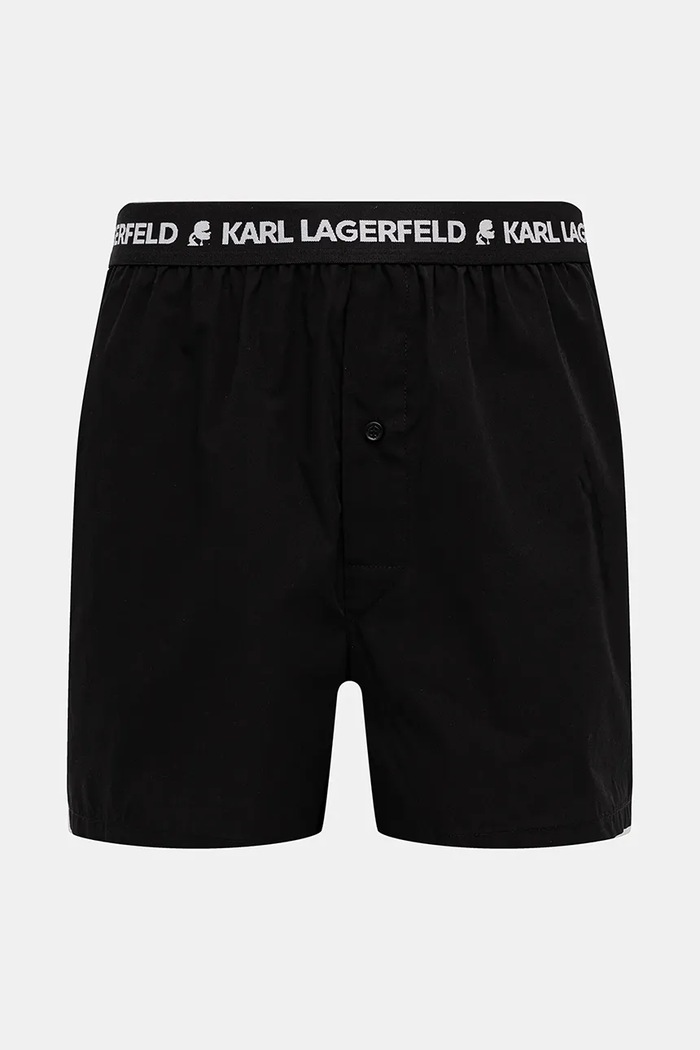 Bavlněné boxerky Karl Lagerfeld 3-pack černá A1M47116