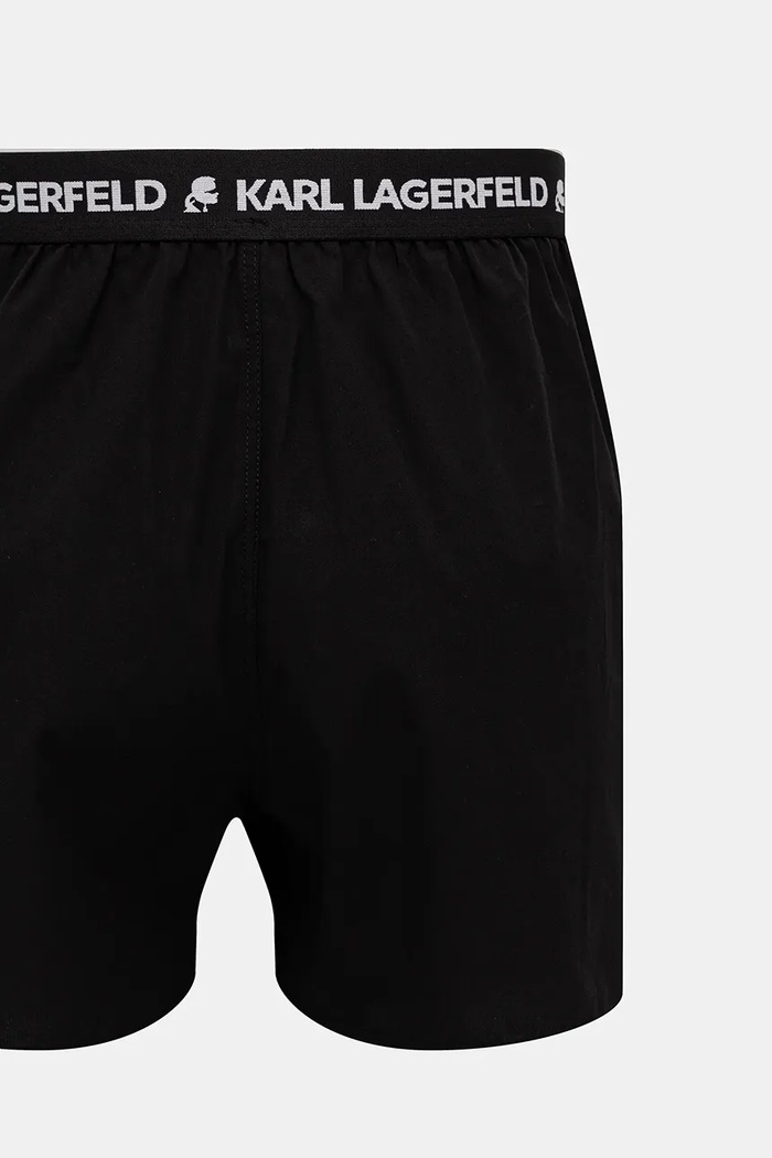 Bavlněné boxerky Karl Lagerfeld 3-pack A1M47116 černá