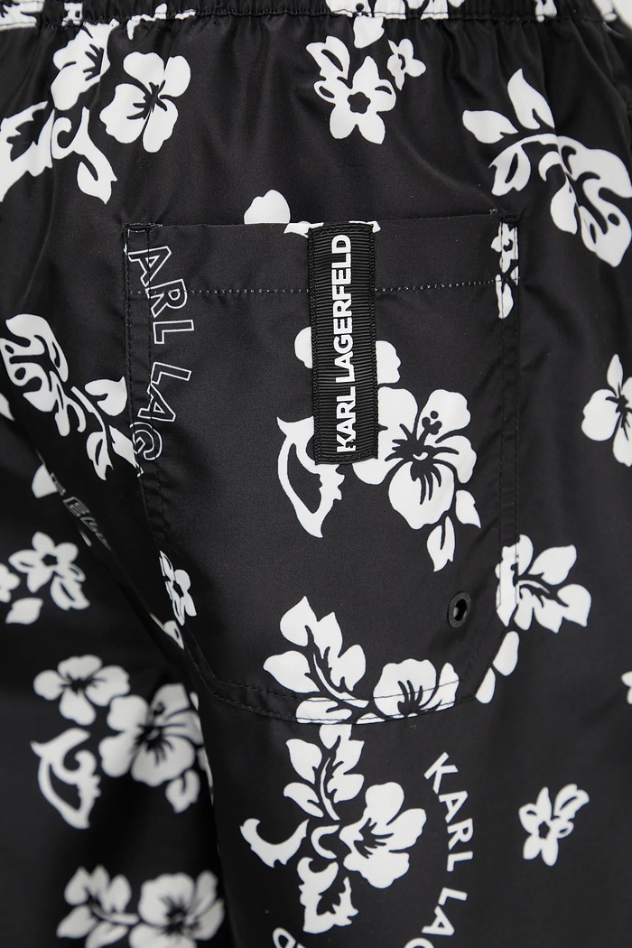 Karl Lagerfeld szorty kąpielowe czarny A2M46035