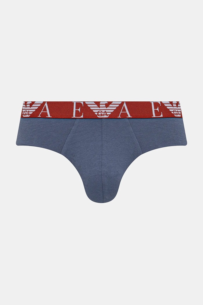 Odzież Emporio Armani Underwear Slipy 3-pack EM000258.AF10778 niebieski