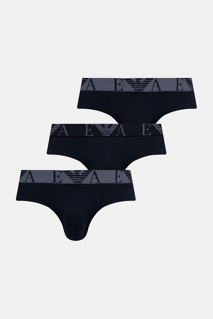 Slip gaćice Emporio Armani Underwear 3-pack mornarsko plava EM000258.AF10778