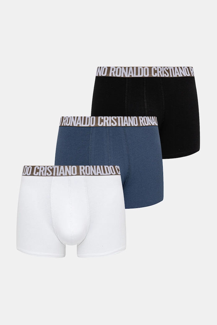 Bavlněné boxerky CR7 Cristiano Ronaldo 3-pack pletenina zelená 8100.4900.2764