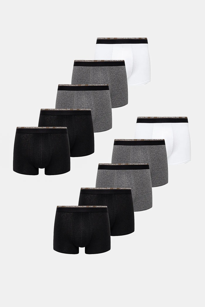 CR7 Cristiano Ronaldo bokserki 10-pack dzianina szary 8120.49.2577