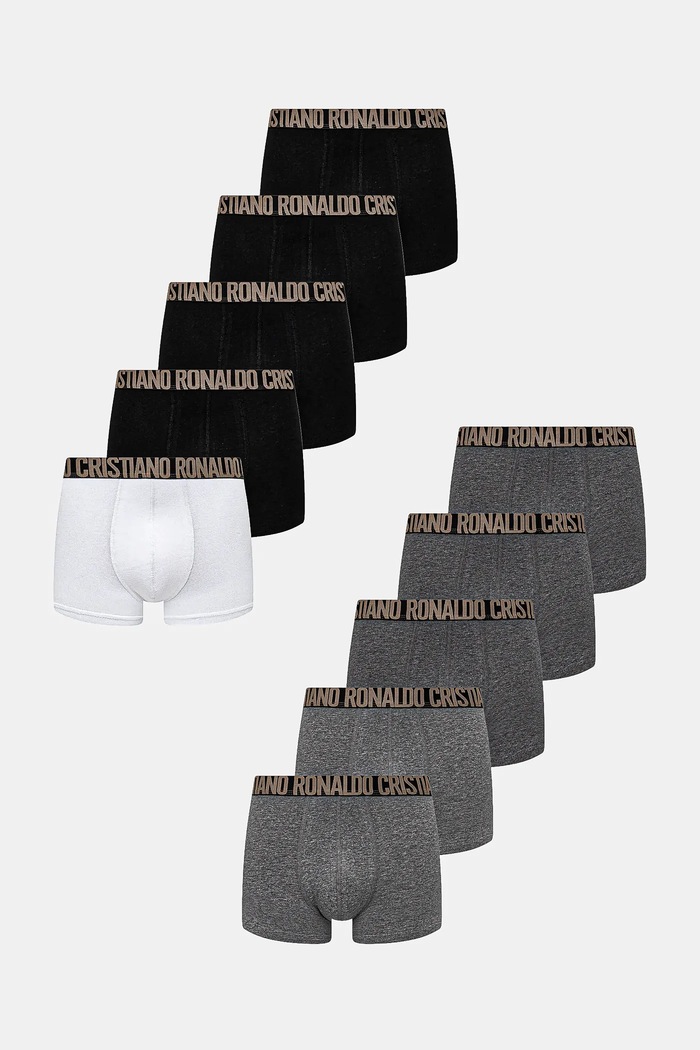 CR7 Cristiano Ronaldo bokserki 10-pack dzianina czarny 8120.4900.2582