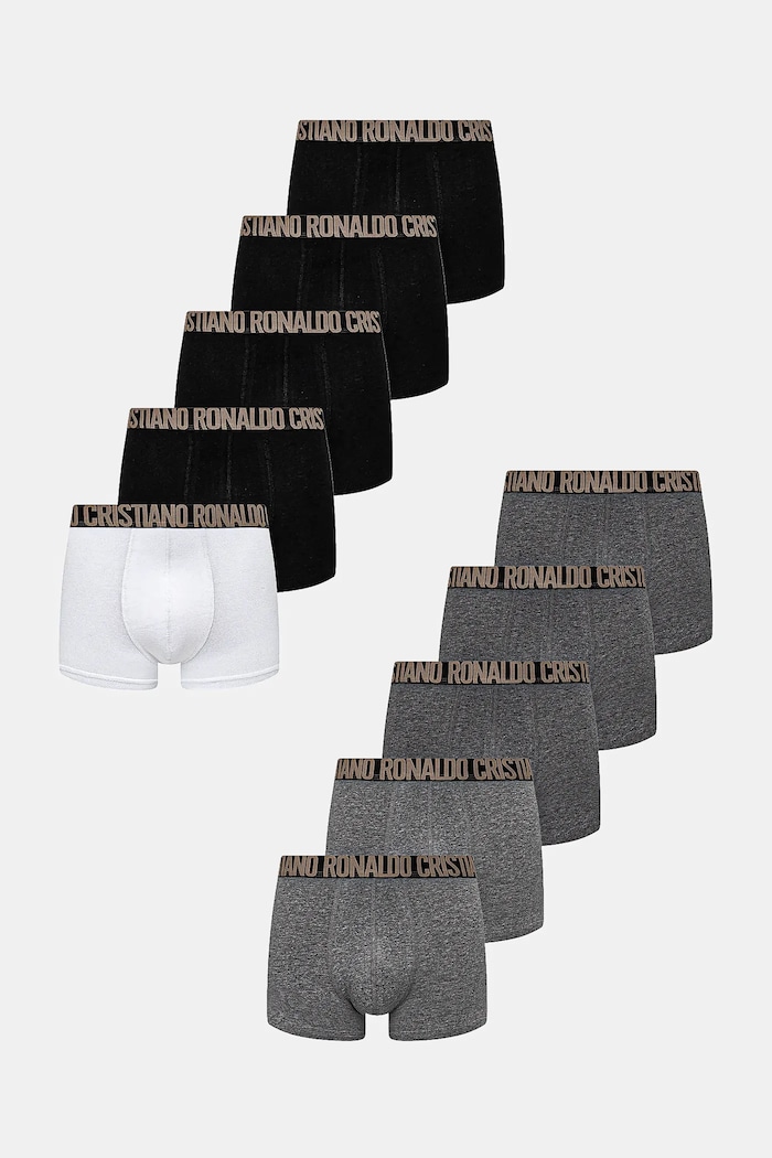 CR7 Cristiano Ronaldo bokserki 10-pack dzianina czarny 8120.4900.2582