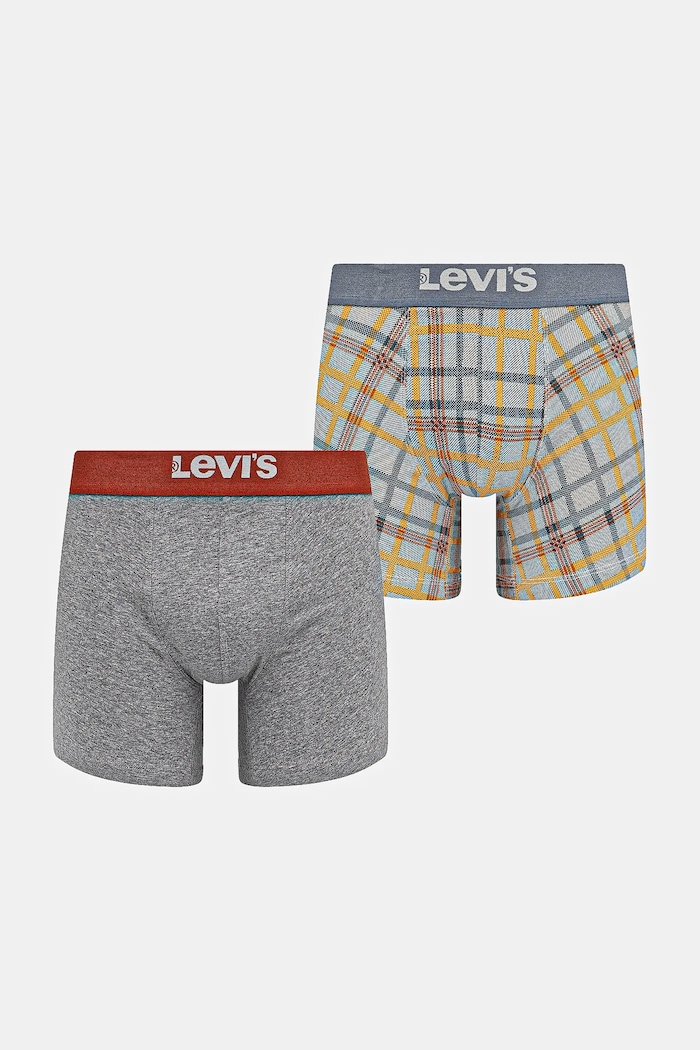 Levi's boxeralsó 2 db mintás szürke 37149.1106