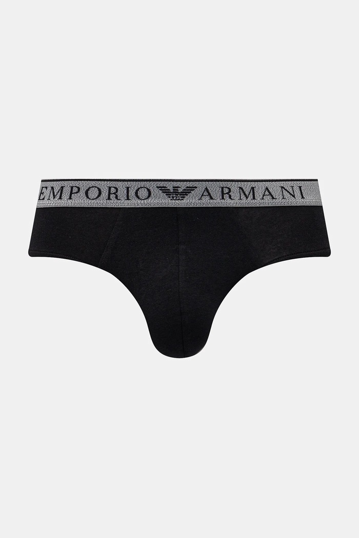 Slip gaćice Emporio Armani Underwear 2-pack EM000251.AF10776 crna AW25