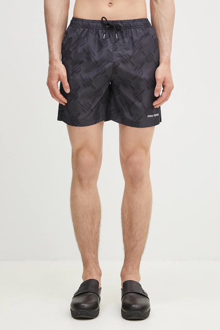 Daily Paper swim shorts Dotted Monogram Swimshorts black 2511159