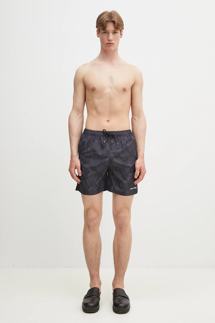 Daily Paper swim shorts Dotted Monogram Swimshorts 2511159 black