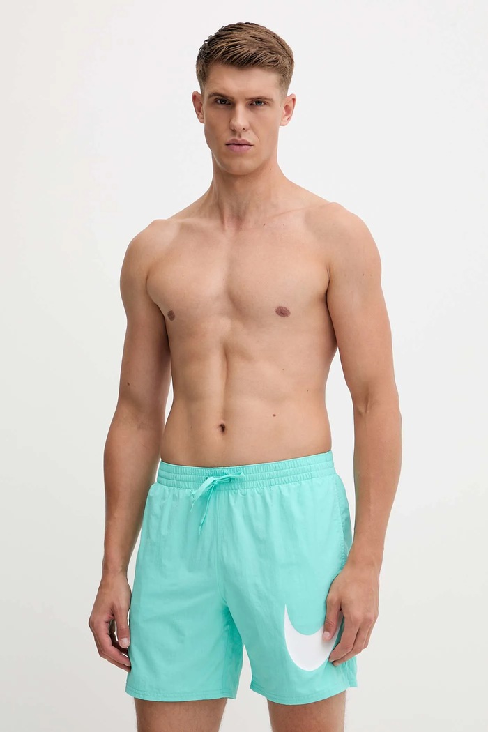Nike pantaloni scurți de baie pentru bărbați cu modele turcoaz NESSF508