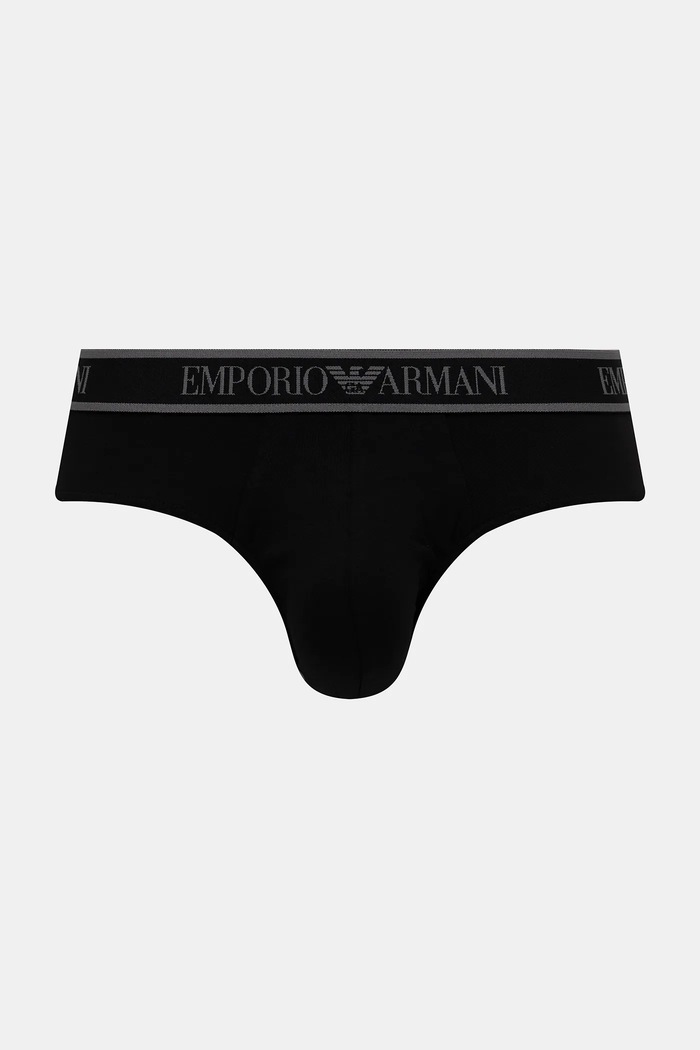 Slipy Emporio Armani Underwear 3-pak EM000258.AF10779 čierna AW25