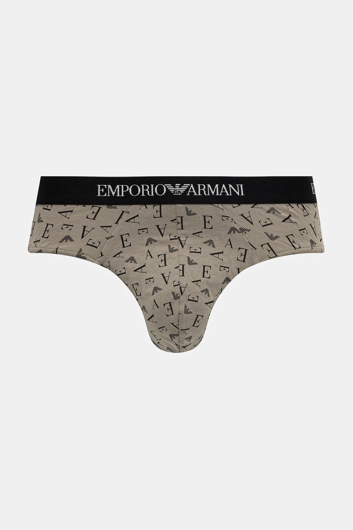 Odzież Emporio Armani Underwear slipy bawełniane 3-pack EM000256.AF10800 zielony