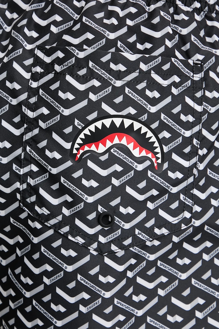 Plavkové šortky Sprayground čierna SP753BLK