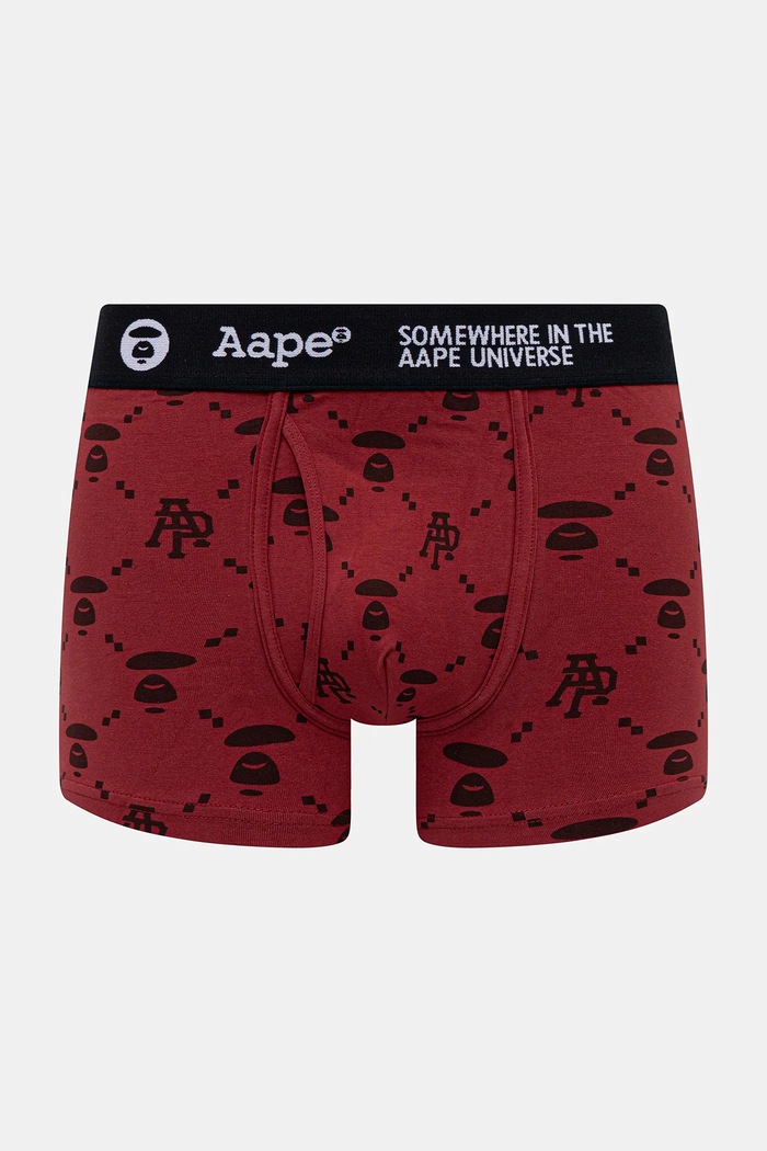Боксеры AAPE Main узор бордо AAPUWM5297XXN