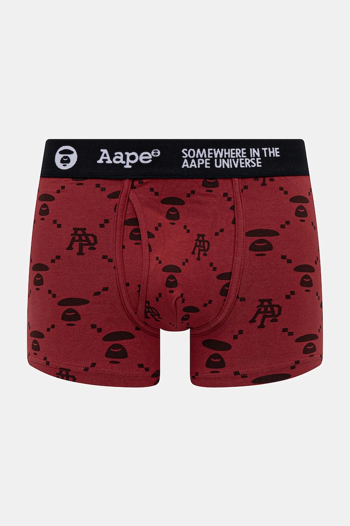 Боксеры AAPE Main узор бордо AAPUWM5297XXN