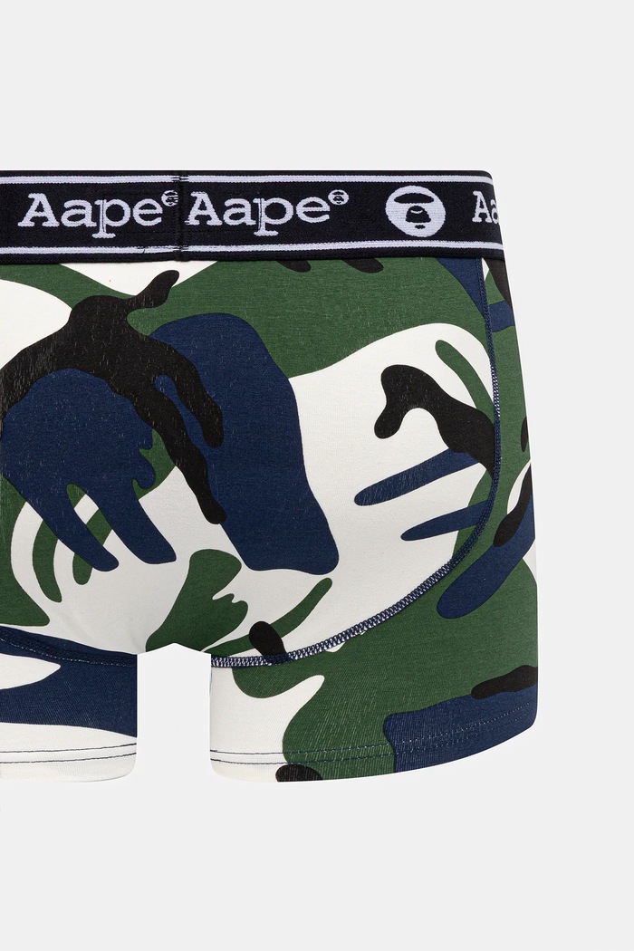 Bokserice AAPE Main AAPUWM5240XAN mornarsko plava SS25