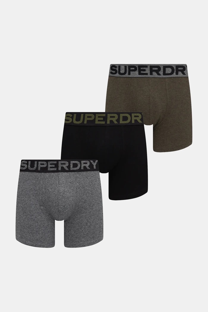 Superdry boxeri 3-pack boxeri negru M3110452B