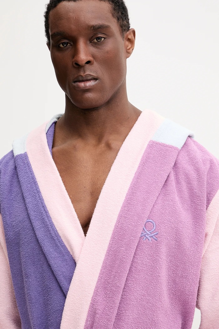 United Colors of Benetton accappatoio in cotone 6ORD2801L violetto