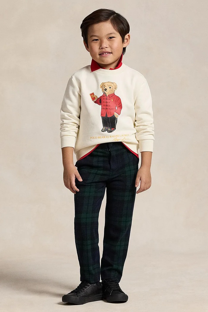 Dětská bavlněná mikina Polo Ralph Lauren béžová 322961412001