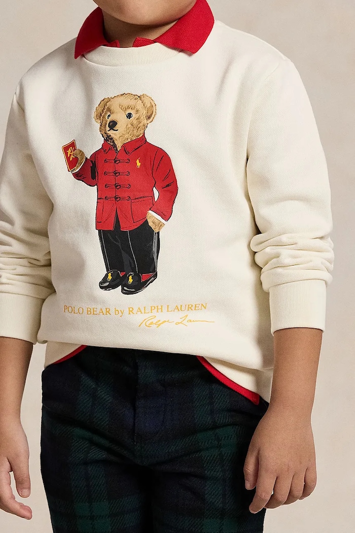 Dětská bavlněná mikina Polo Ralph Lauren 322961412001 béžová