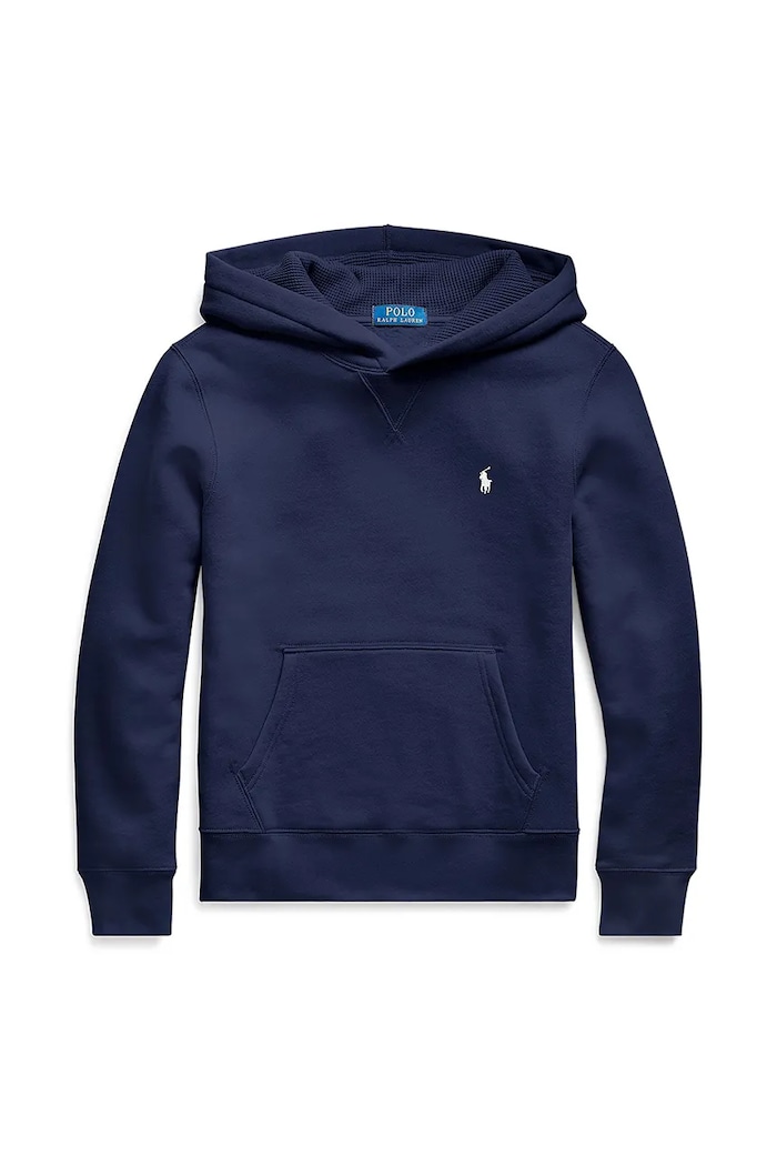 Dětská mikina Polo Ralph Lauren s kapucí námořnická modř 323749954036