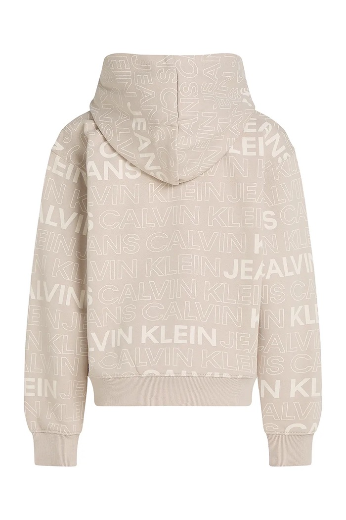 Chłopiec Calvin Klein Jeans bluza bawełniana dziecięca IB0IB02381.128.176.PPYA beżowy