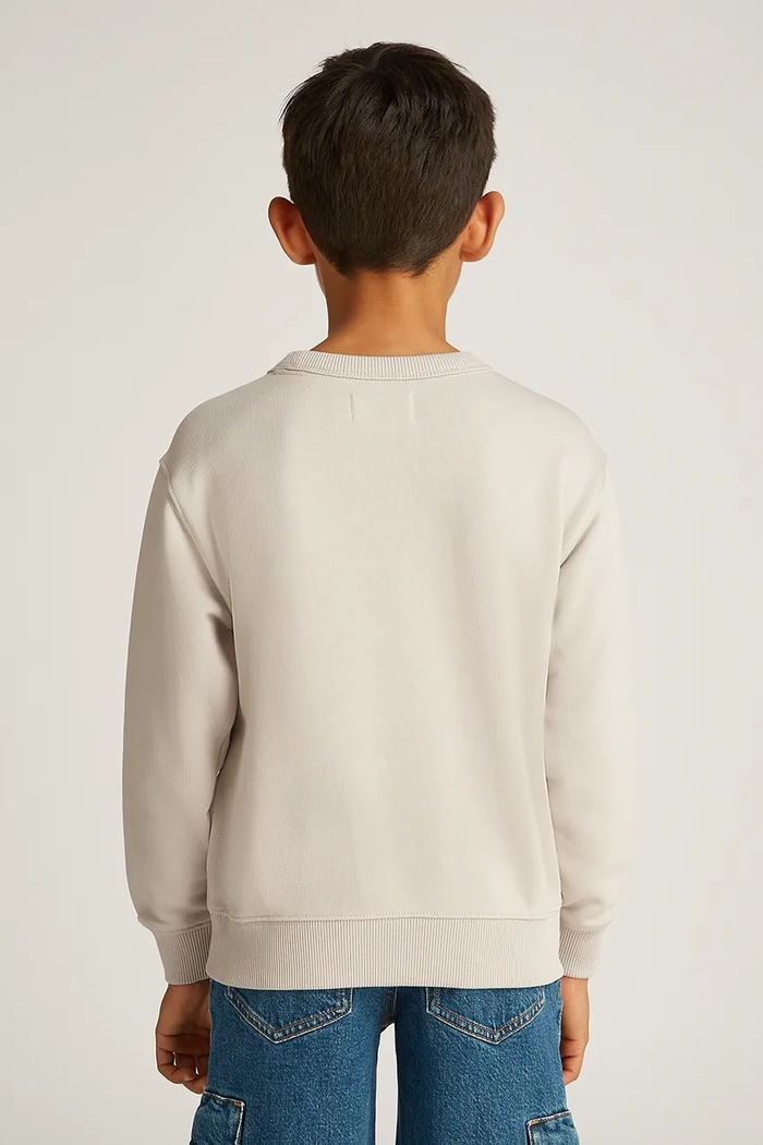 Детски суичър Calvin Klein Jeans бежов IB0IB02411.PPYA
