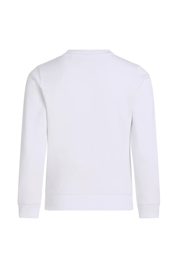 Dječaci Dječja pamučna dukserica Calvin Klein Jeans IU0IU00686.PPYA bijela
