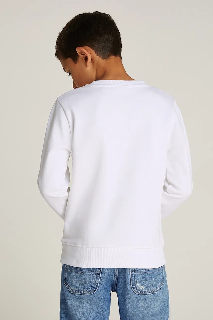 Dječja pamučna dukserica Calvin Klein Jeans bijela IU0IU00686.PPYA