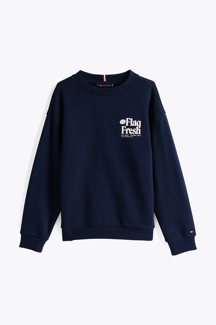 Dječja dukserica Tommy Hilfiger KB0KB09596.128.176.PPYA mornarsko plava SS25