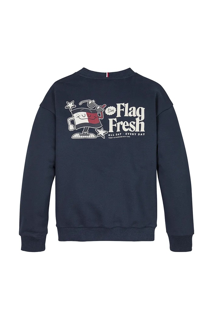 Dječaci Dječja dukserica Tommy Hilfiger KB0KB09596.128.176.PPYA mornarsko plava