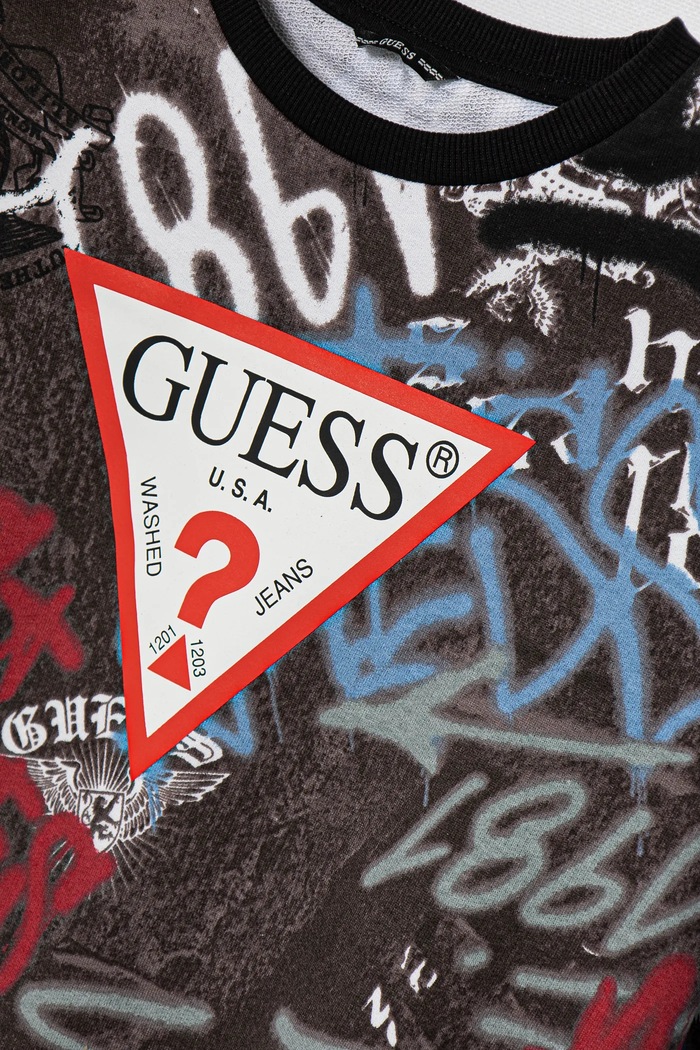 Fiú Guess gyerek melegítőfelső pamutból L5RQ03.KA6R4.PPYA kék