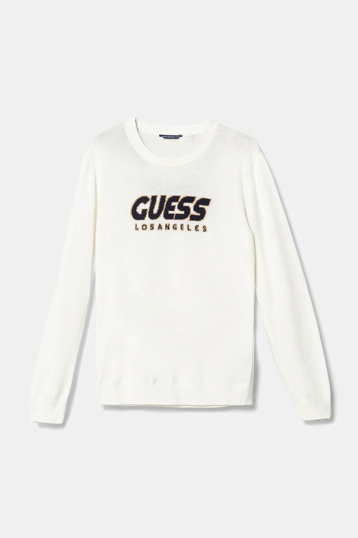 Dětský svetr Guess tenká bílá L5RR01.Z2BB0.PPYA