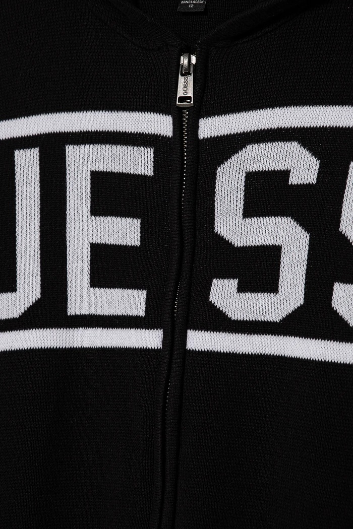 CHLAPEC Dětský bavlněný kardigan Guess L5RR03.Z2NN0.PPYA černá