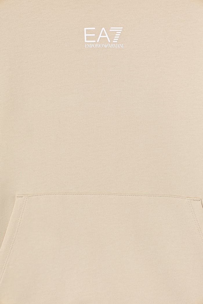 Chłopiec EA7 Emporio Armani bluza bawełniana dziecięca 7B000024.AF10380 beżowy